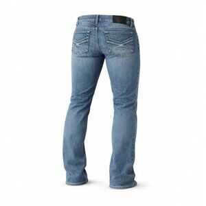 Marc Ecko Factory Blue Wash/Fade Jean Style Pant (32X32)